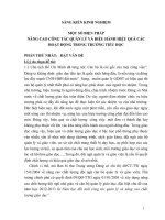 SÁNG KIẾN KINH NGHIỆM _ MỘT SỐ BIỆN PHÁP NÂNG CAO CÔNG TÁC QUẢN LÝ VÀ ĐIỀU HÀNH HIỆU QUẢ CÁC HOẠT ĐỘNG TRONG TRƯỜNG TIỂU HỌC