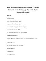 Đăng ký thay đổi thành viên đối với công ty TNHH hai thành viên trở lên Trường hợp: thay đổi do chuyển nhượng phần vốn góp pot