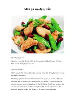 Món gà xào đậu, nấm pot