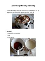 Cacao nóng cho sáng mùa đông doc