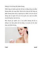 Những lý do để dùng Mỹ phẩm khoáng doc