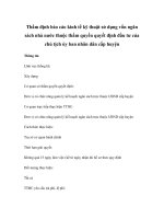 Thẩm định báo cáo kinh tế kỹ thuật sử dụng vốn ngân sách nhà nước thuộc thẩm quyền quyết định đầu tư của chủ tịch ủy ban nhân dân cấp huyện pptx