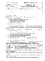 Đề thi Sinh 8 HK II - NH 09 - 10