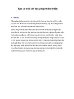 Spa tại nhà với liệu pháp thiên nhiên potx