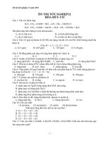 ôn tập lý thuyết hữu cơ 12