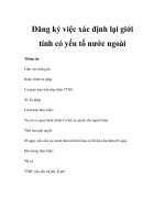 Đăng ký việc xác định lại giới tính có yếu tố nước ngoài pps