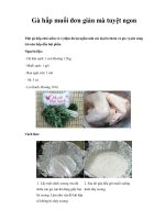 Gà hấp muối đơn giản mà tuyệt ngon pdf