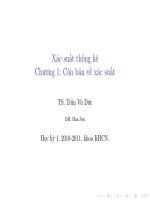 Xác Suất Thống Kê (phần 1) pptx