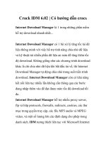 Crack IDM 6.02 | Có hướng dẫn crack pdf