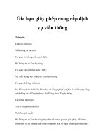 Gia hạn giấy phép cung cấp dịch vụ viễn thông pps