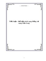 Tiểu luận - Bể trầm tích sông Hồng và sông Cửu Long pps