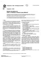 Phuong pháp xác định hàm lượng sulfur trong sản phẩm dầu mỏ ASTM d 1266   98