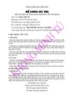 Đề cương Kể chuyện tấm gương Đạo đức Hồ Chí Minh