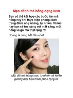 Mẹo đánh má hồng dạng kem pot