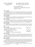 Đề thi HSG cấp tỉnh môn hóa 9-Tỉnh Bình Định (2002-2003)