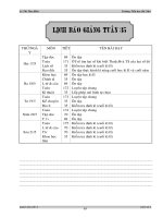 GIÁO ÁN LỚP 4 TUẦN 35