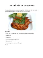 Vui cuối tuần với cánh gà BBQ docx