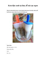 Kem đậu xanh tự làm, dễ mà cực ngon doc