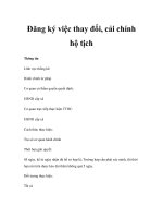 Đăng ký việc thay đổi, cải chính hộ tịch doc