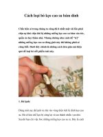 Cách loại bỏ kẹo cao su bám dính pps