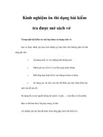 Kinh nghiệm ôn thi dạng bài kiểm tra được mở sách vở pdf