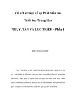 Vài nét sơ lược về sự Phát triển của Triết học Trung Hoa - Phần 14 ppsx