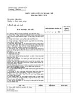 PHIẾU GV TỰ ĐÁNH GIÁ THEO CHUẨN  616