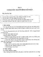 Giáo trình điều dưỡng ngoại khoa (Bài 8) ppt