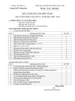 PPCT ôn thi vao 10 Môn Toán 2010