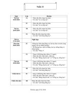 Giáo án thể dục lớp 2-5 ( tuần 21-22)