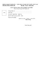 Mẫu giấy chứng nhận TN tạm thời.