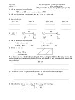 Đề thi học kì 2, năm học 2009-2010, môn toán lớp 2