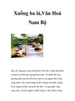 Xuồng ba lá,Văn Hoá Nam Bộ potx