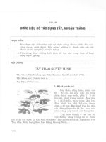 Giáo trình dược liệu (Bài 10) pptx