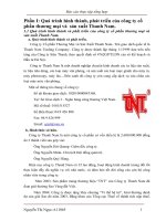 Báo cáo thực tập lớp kế toán   quy trình phát triển của một công ty