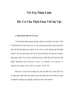 Vũ Trụ Nhân Linh - III. Cơ Cấu Thời Gian Với Sự Vật docx