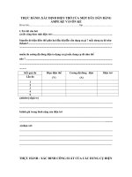 THẢO LUẬN NỘI QU          Mẫu các bài thực hành vật lí 9