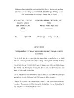 Mẫu quyết định chỉ định lĩnh vực hoạt động kiểm định kỹ thuật an toàn lao động ppsx