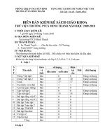 Biên bản kiểm kê thư viện
