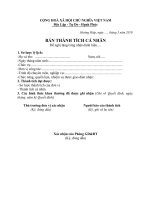 mẩu thành tich cá nhân