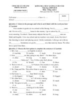 De KT Tieng Anh 6 ki 2