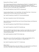 Cách sharing files trong win 7