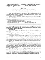 Báo cáo sơ kết công tác tự đánh giá CLGD