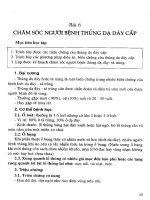 Giáo trình điều dưỡng ngoại khoa (Bài 6) docx