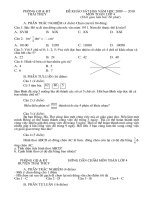 Đề thi chọn HSG Toán 4 huyện Thái Thụy 09-10 (có đáp án)