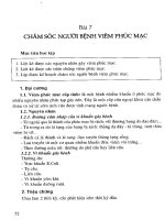 Giáo trình điều dưỡng ngoại khoa (Bài 7) docx