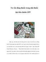 Tư vấn dùng thuốc trong nhà thuốc đạt tiêu chuẩn GPP potx