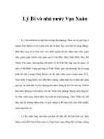 Lý Bí và nhà nước Vạn Xuân pptx