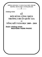 lễ công nhận trường CQG và tổng kết năm học 09-10, rất chi tiết, không tin đừng xem