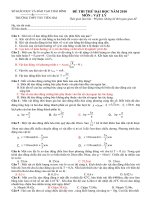 ĐỀ THI ĐH THEO CẤU TRÚC CỦA BỘ - CÓ ĐÁP ÁN